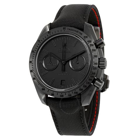 omega speedmaster moonwatch dark side|Omega Speedmaster black dial.